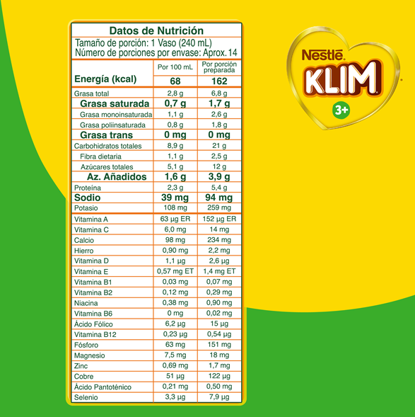 KLIM® de 3 a 5 años