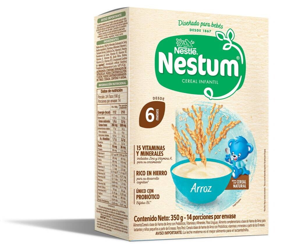 Nestum arroz cereal infantil