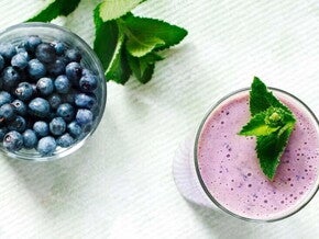 batido de arandanos