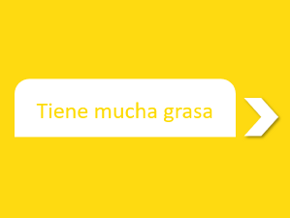 Tiene mucha grasa titulo