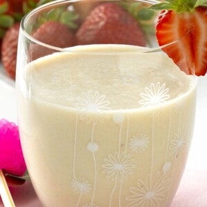Batido de Fresas con Durazno
