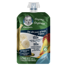 COMPOTA GERBER® BANANA-MANGO ORGÁNICA COMPOTA GERBER® BANANA-MANGO ORGÁNICA