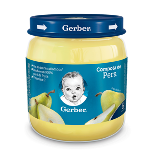 Compota GERBER en frasco sabor Pera Compota GERBER en frasco sabor Pera