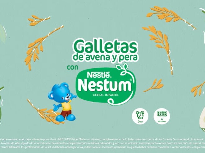 Galletas de avena y pera con NESTUM® TRIGO MIEL