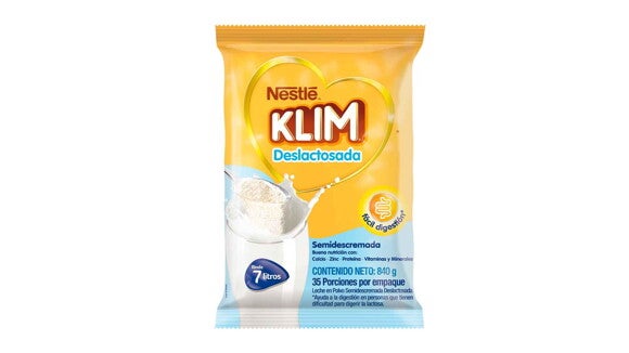 Empaque de 3 litros de la nueva KLIM® Deslactosada
