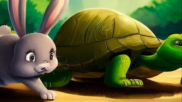 La liebre y la tortuga