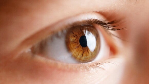 Alimentos con vitamina A Imagen del ojo de un niño