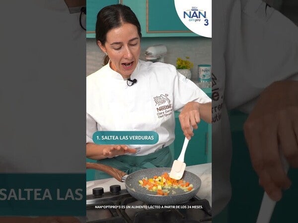 Preparación LASAGNA DE VERDURAS CON NAN® OPTIPRO® 3